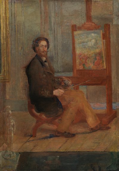Ensor an seiner Staffelei von James Ensor