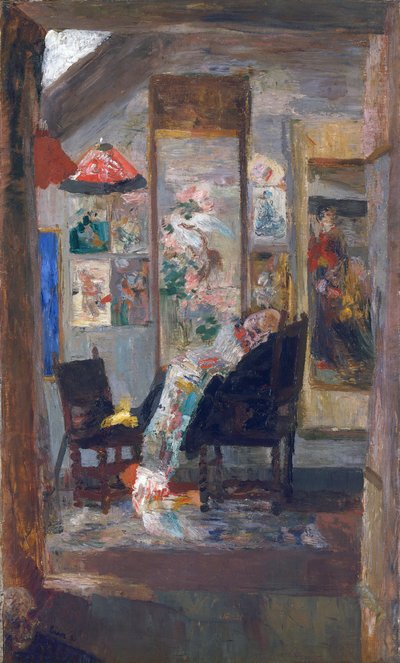 Skelett mit Chinoiserien von James Ensor