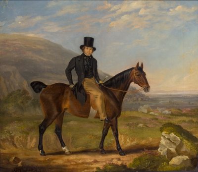 Herr zu Pferd von James Flewitt Mullock