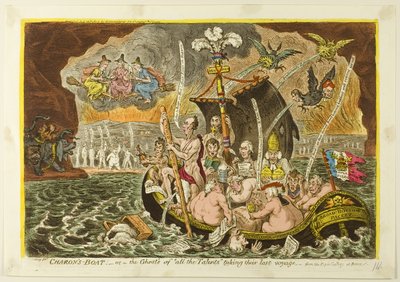Charons Boot von James Gillray