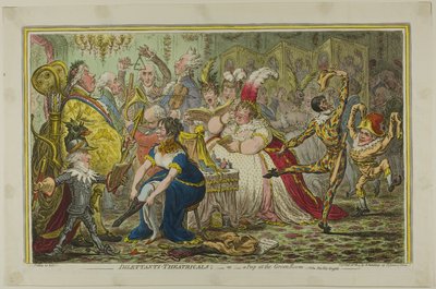 Dilettanten-Theater von James Gillray