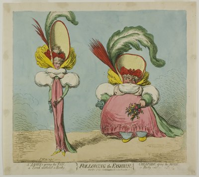 Der Mode folgend von James Gillray