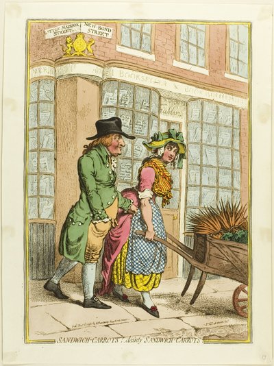 Sandwich-Karotten!-Feine Sandwich-Karotten von James Gillray