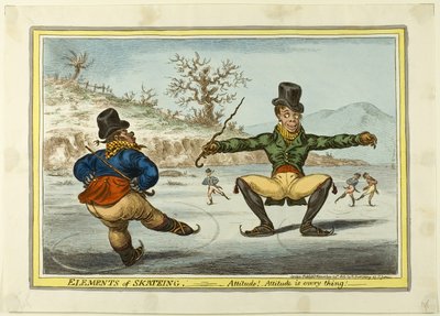 Die Elemente des Eislaufens: Haltung ist alles von James Gillray