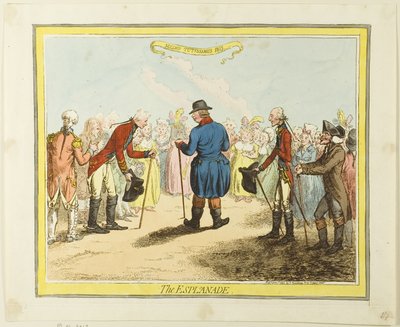 Die Esplanade von James Gillray