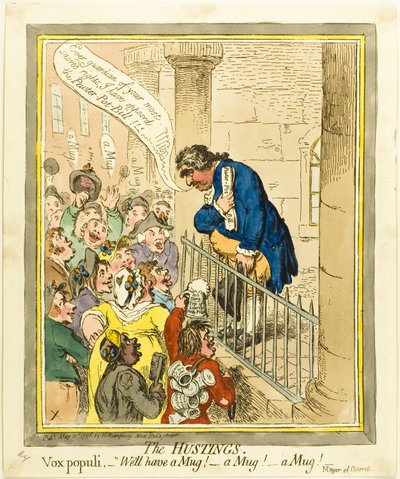 Die Wahlkampfveranstaltung von James Gillray