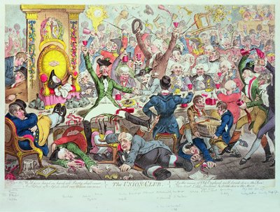 Der Union Club von James Gillray