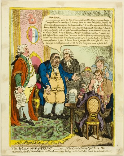 Der abgenutzte Patriot von James Gillray