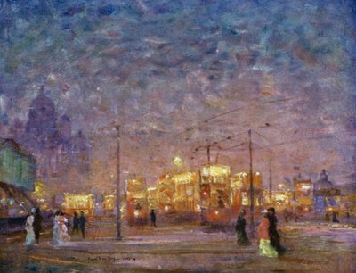 Endstation der Straßenbahn, Pier Head von James Hamilton Hay