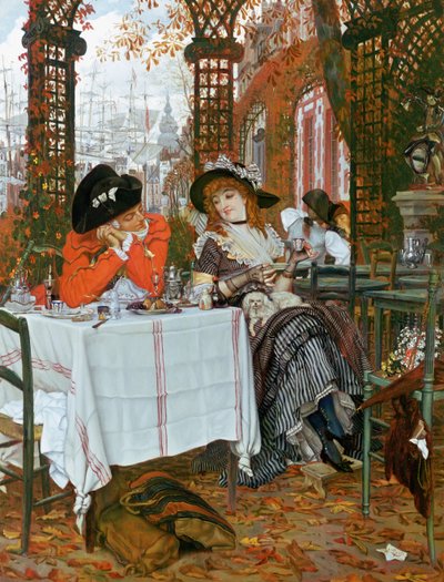 Ein Mittagessen (Un Dejeuner), ca. 1868 von James Jacques Joseph Tissot