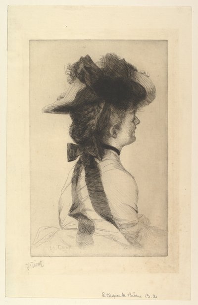 Der Rubens-Hut, 1875 von James Jacques Joseph Tissot