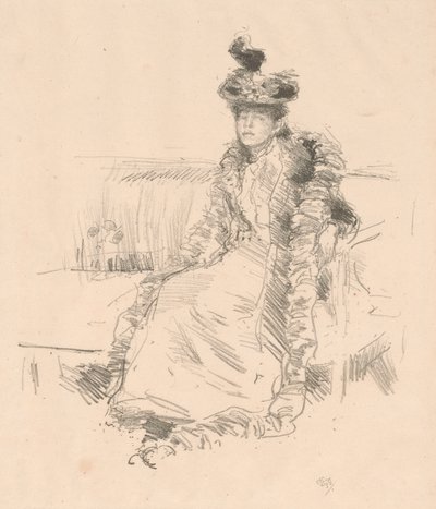 Eine sitzende Dame von James Abbott McNeill Whistler