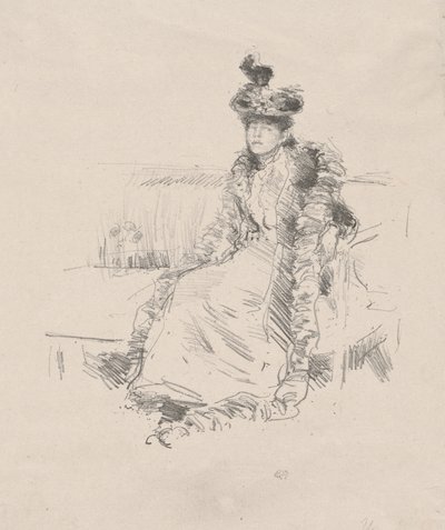 Eine sitzende Dame von James Abbott McNeill Whistler