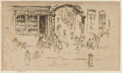 Torweg, Brüssel von James Abbott McNeill Whistler