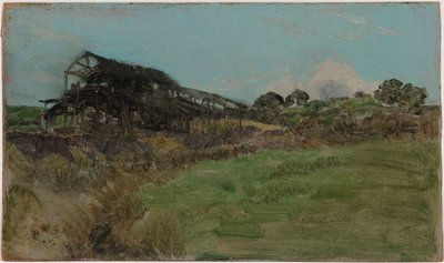Blau und Smaragd: Kohlenmine von James Abbott McNeill Whistler