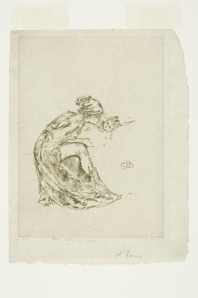 Kamee, Nr. 1 (Mutter und Kind) von James Abbott McNeill Whistler