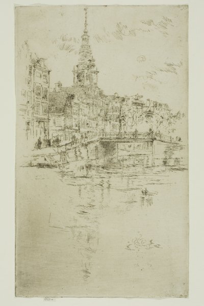 Kirche, Amsterdam von James Abbott McNeill Whistler