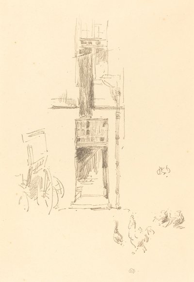 Hähne und Hennen, Hôtel Colbert von James Abbott McNeill Whistler