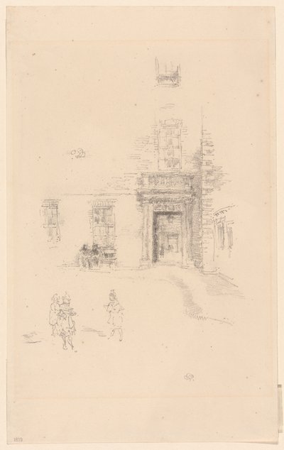 Hof, Chelsea Hospital von James Abbott McNeill Whistler