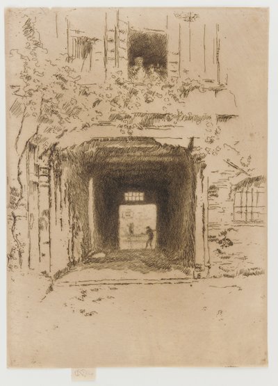 Türöffnung und Weinrebe von James Abbott McNeill Whistler