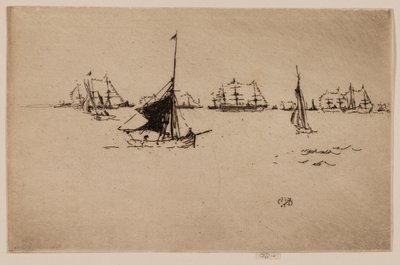 Die Flotte Ihrer Majestät: Abend von James McNeill Whistler