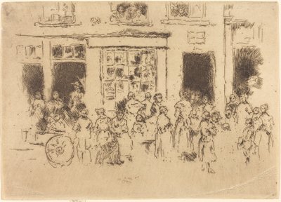 Hauptstraße, Brüssel von James Abbott McNeill Whistler