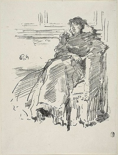 Das rote Kleid von James Abbott McNeill Whistler