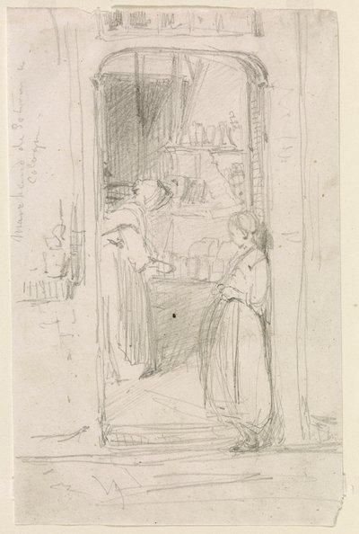 Kürbishändler in Köln von James Abbott McNeill Whistler