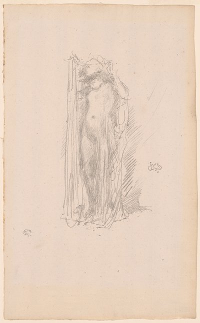 Modell drapiert von James Abbott McNeill Whistler