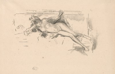 Aktmodell, liegend von James Abbott McNeill Whistler