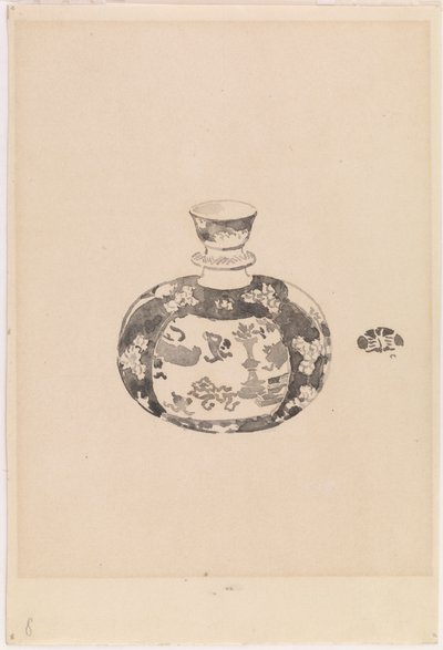Oviformer Ingwerkrug mit glockenförmigem Deckel von James Abbott McNeill Whistler