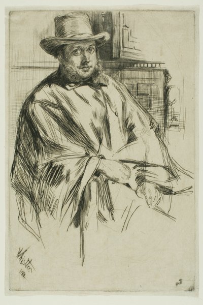 Porträt eines Mannes von James Abbott McNeill Whistler