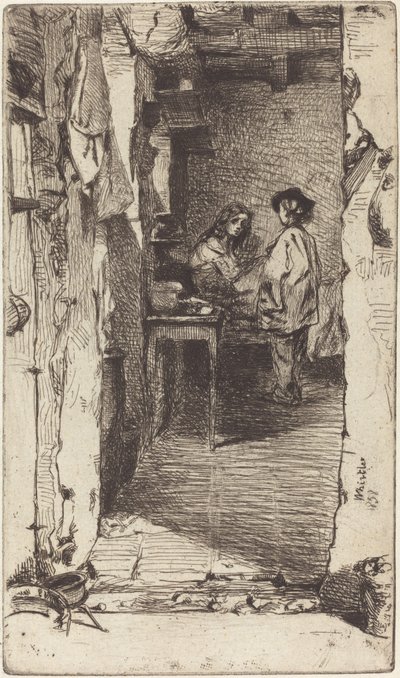 Lumpensammler, Quartier Mouffetard, Paris von James Abbott McNeill Whistler