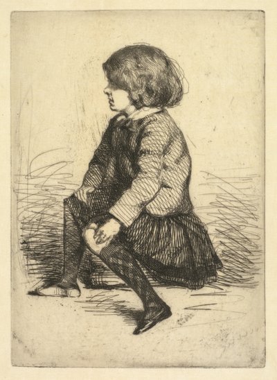 Seymour Haden Jr., Sitzend von James McNeill Whistler