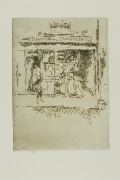 Rasieren und Shampoonieren von James Abbott McNeill Whistler