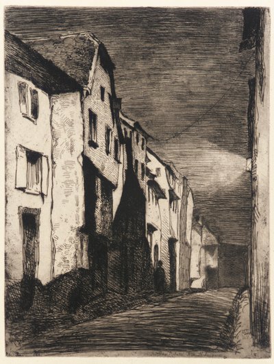 Straße in Saverne von James Abbott McNeill Whistler