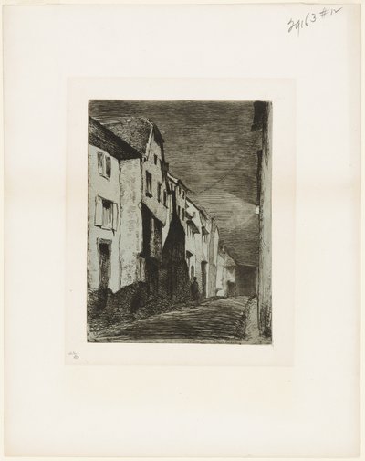 Straße in Saverne von James Abbott McNeill Whistler