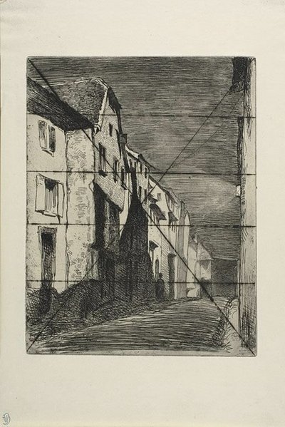 Straße in Saverne von James Abbott McNeill Whistler