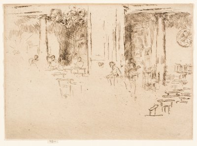 Die Kirche - Brüssel (Anbetung) von James Abbott McNeill Whistler
