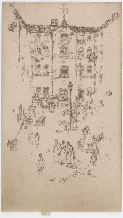 Der Hof, Brüssel von James Abbott McNeill Whistler