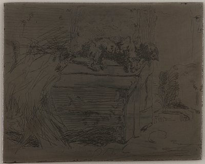 Der Hund auf der Hundehütte von James Abbott McNeill Whistler