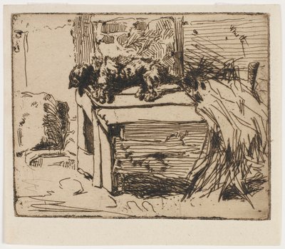 Der Hund auf der Hundehütte von James Abbott McNeill Whistler