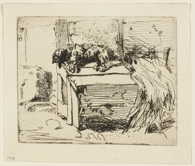 Der Hund auf der Hundehütte von James Abbott McNeill Whistler