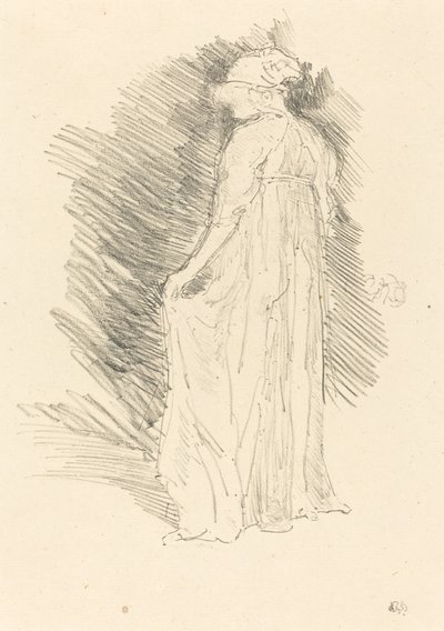 Die drapierte Figur, Rückansicht von James Abbott McNeill Whistler