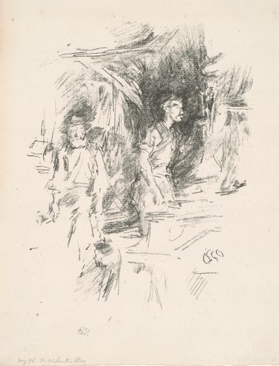 Die Geschichte des alten Schmieds von James Abbott McNeill Whistler