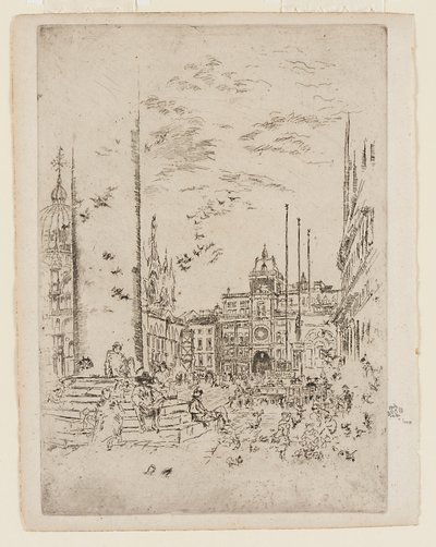 Die Piazzetta von James Abbott McNeill Whistler