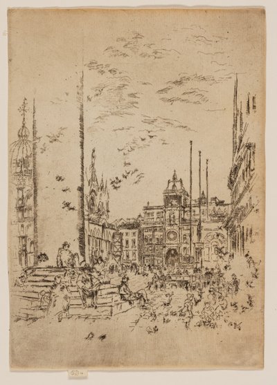 Die Piazzetta von James Abbott McNeill Whistler