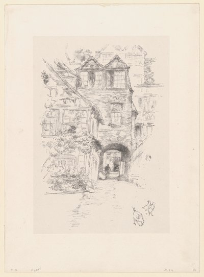 Das Priesterhaus, Rouen von James McNeill Whistler