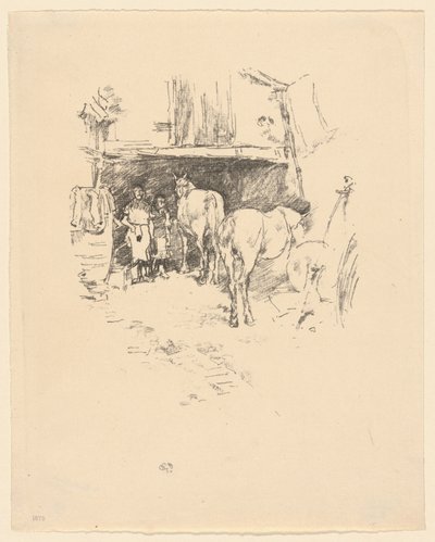 Der Hof des Schmieds von James McNeill Whistler