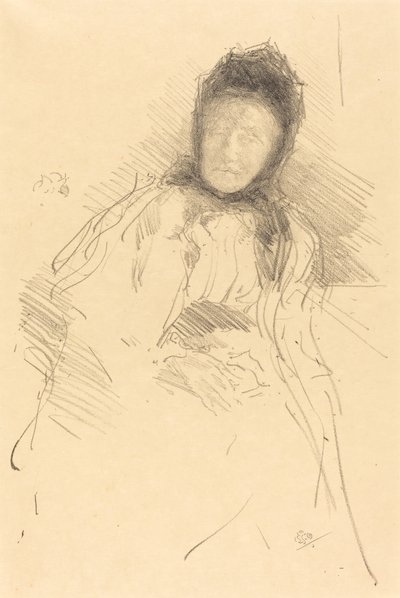 Unvollendete Skizze von Lady Haden von James Abbott McNeill Whistler